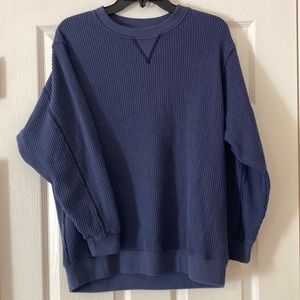 Aerie The Sweat Waffle Crew Neck Sweatshirt